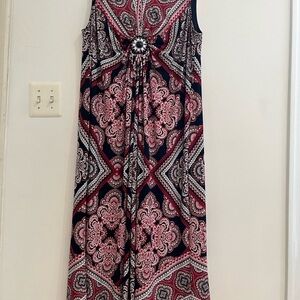 Catherines Paisley V-Neck Maxi Dress. I-13